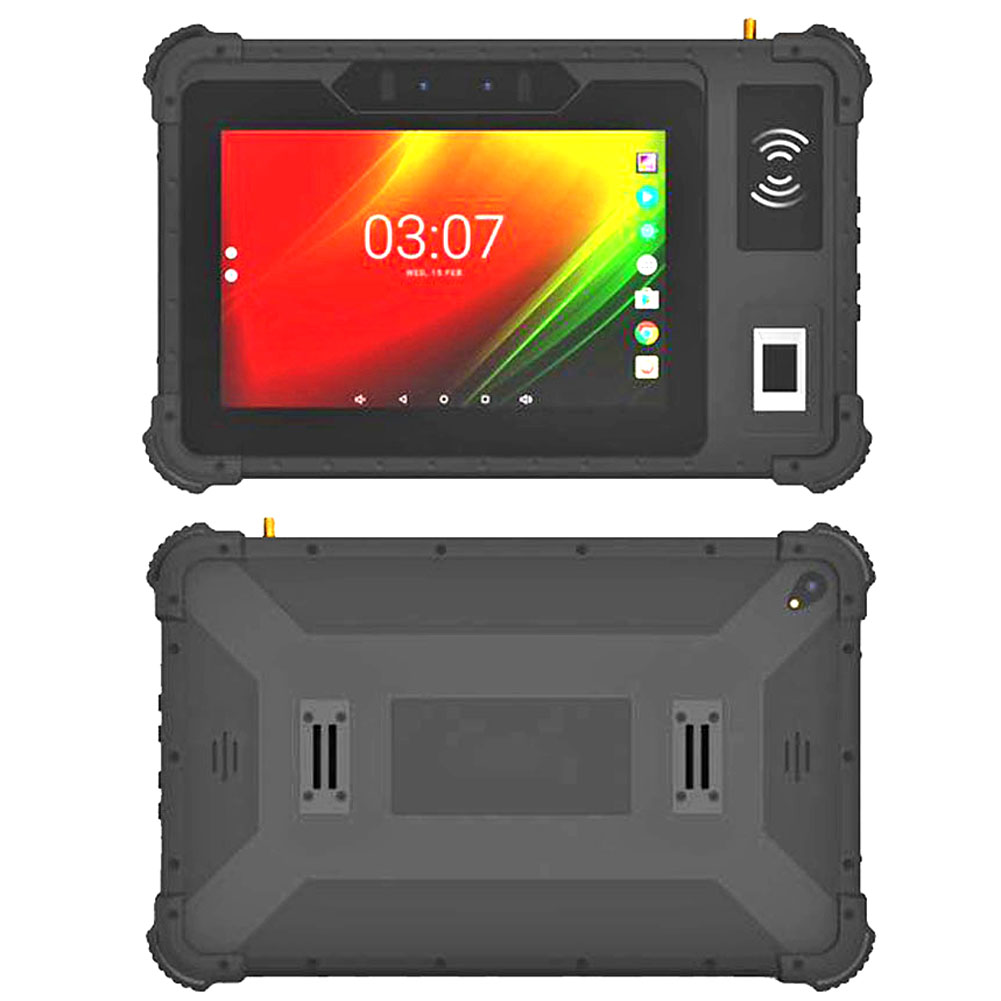 Cheapest Factory 8 '' Android Rugged Tablet Octa-core With GMS 2D Barcode Scanner NFC RJ45 RS232 Port RFID Rugged Tablet PC