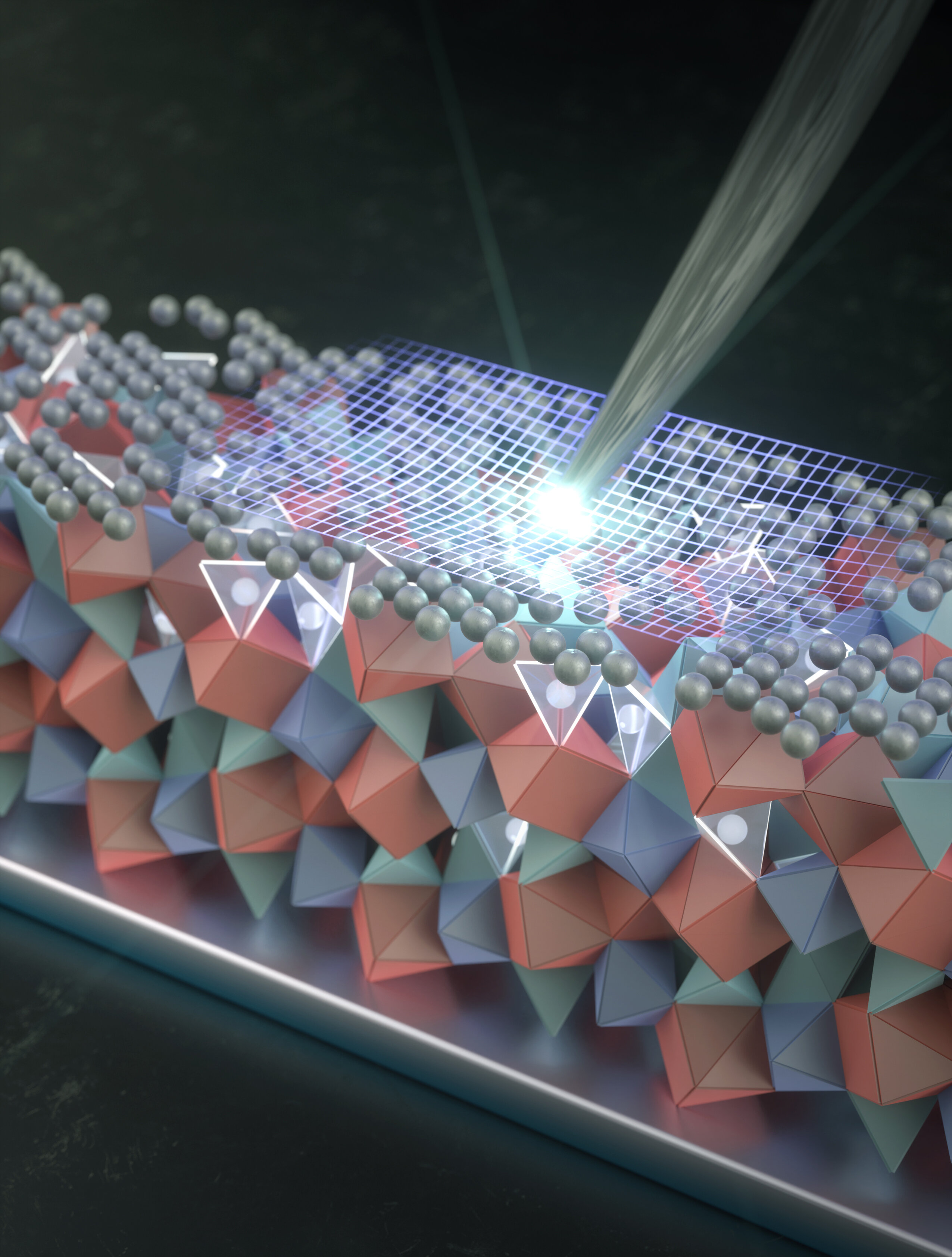 正在研发中的锂金属电池固体电解质的晶体结构如何被一层原子级薄的银涂层以及涂层下方的银原子所保护