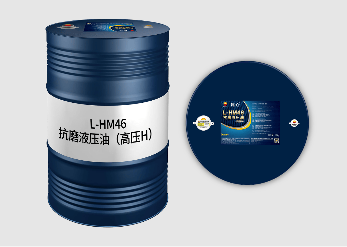 L-HM46 زيت هيدروليكي مضاد للتآكل من Kunlun (عالي الضغط H) E411394 (170kg)