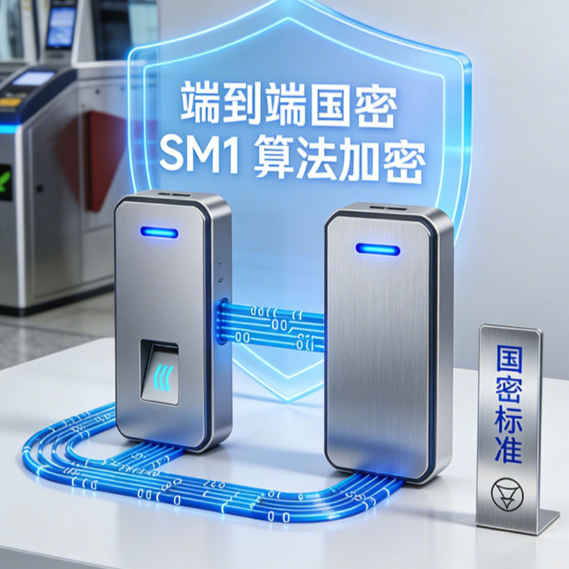 轨道交通国密门禁通过端到端SM1算法加密传输，确保数据完整性与防篡改