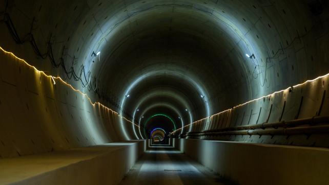 HS2奇尔特恩隧道内部景