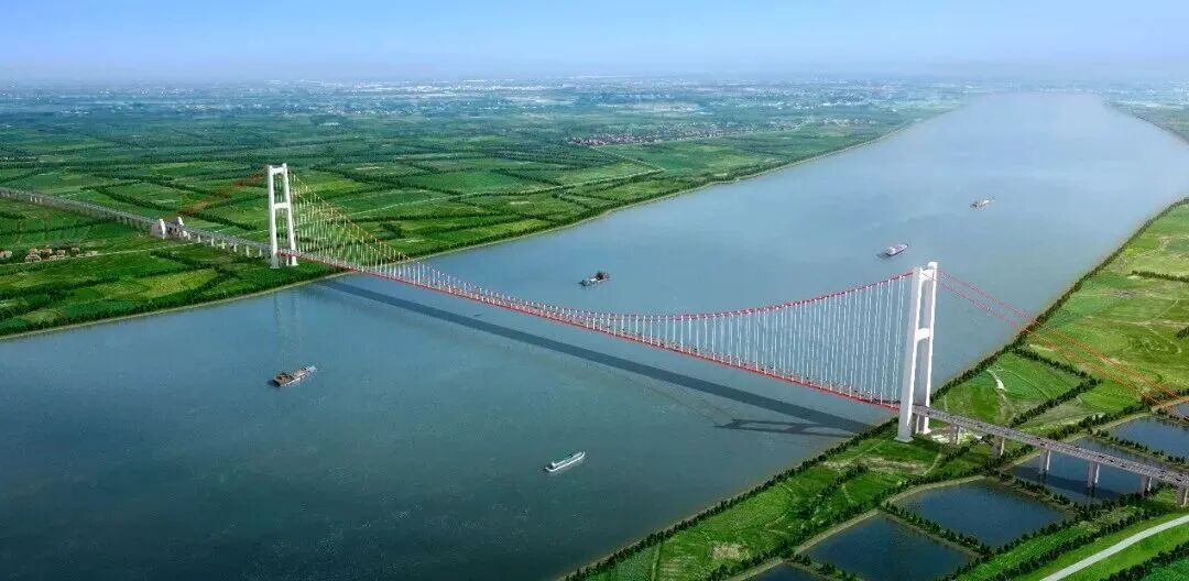 汉南长江大桥效果图