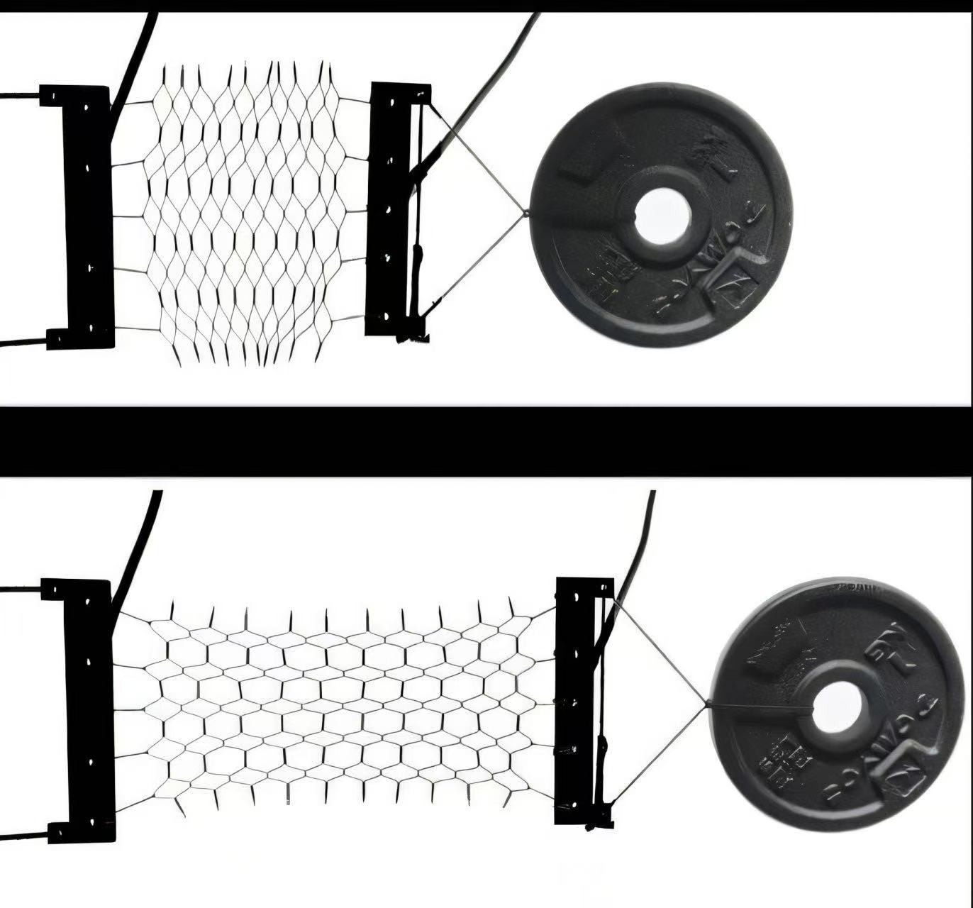 4.5 克的 X-Crossing SMA 织物致动器可提升 1 公斤,收缩 50%。