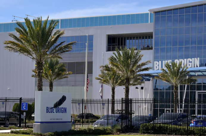 2025年1月5日，位于美国佛罗里达州卡纳维拉尔角肯尼迪航天中心的蓝色起源制造工厂亮相。