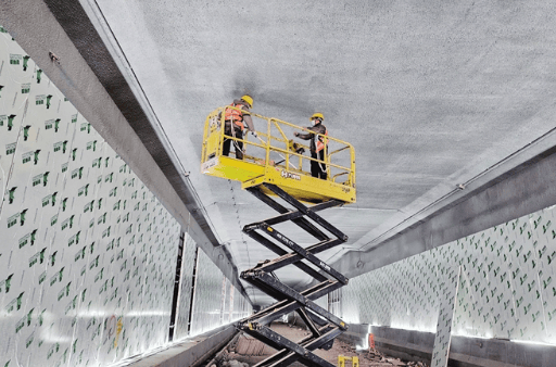 隧道施工进入收尾冲刺阶段。