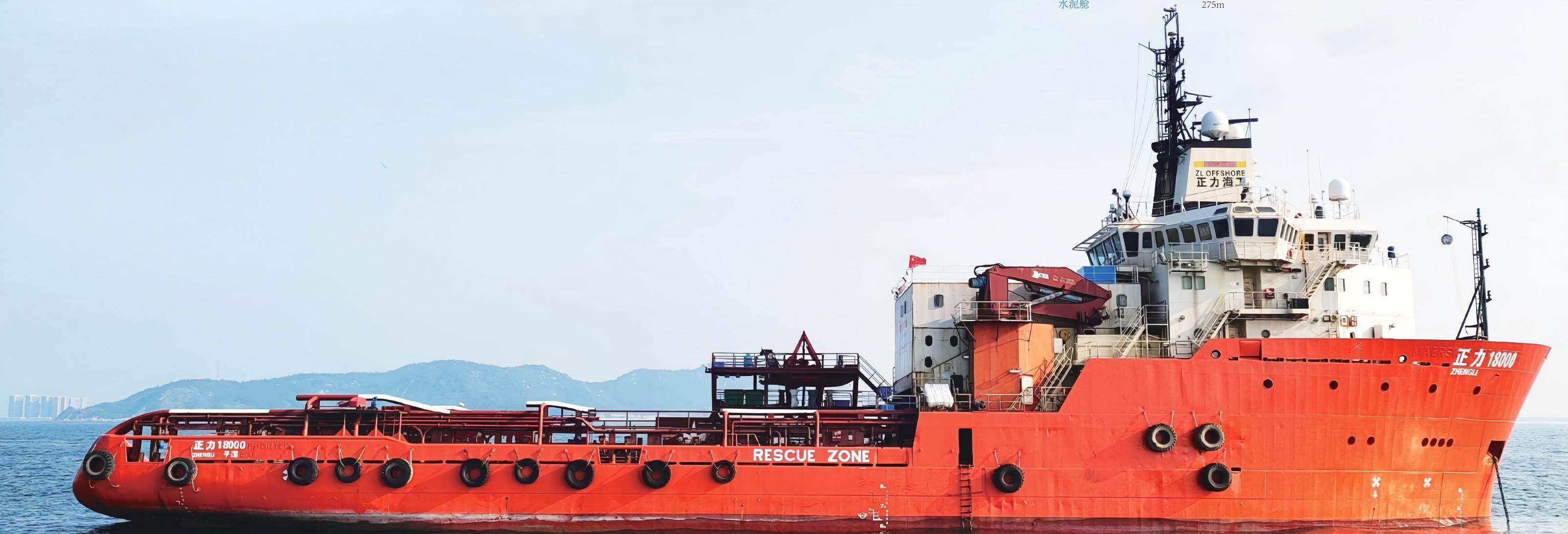 "正力18000"大型三用工作船