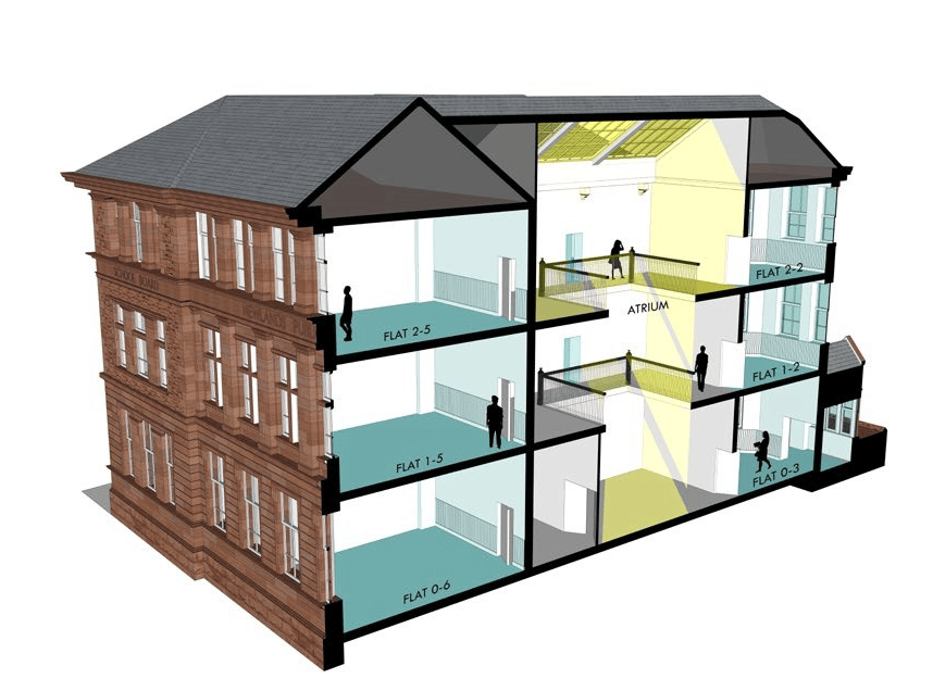为了腾出更多楼层空间，将拆除一个多余的电梯井。