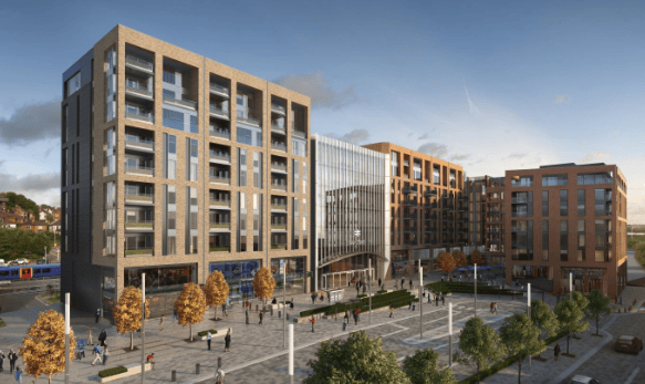 格雷恩杰公司在吉尔福德车站的开发计划效果图