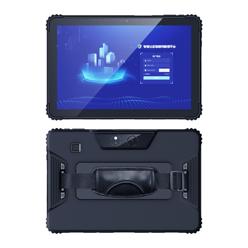工厂直销10英寸安卓三防平板电脑,FHD高清屏,支持5G、USB3.0,工业级加固设计,配备NFC、指纹识别和二维条码扫描功能。