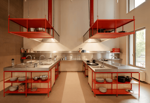 工业风公共厨房