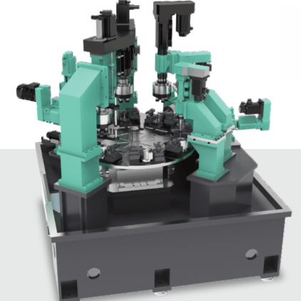 多功位转盘加工机，多轴转台加工机，组合加工机床