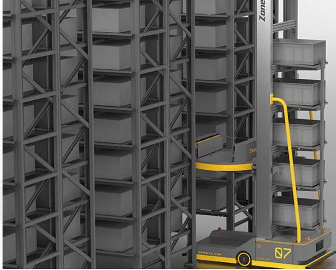 料箱仓储机器人立库系统