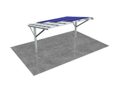 单立柱太阳能车棚支架系统