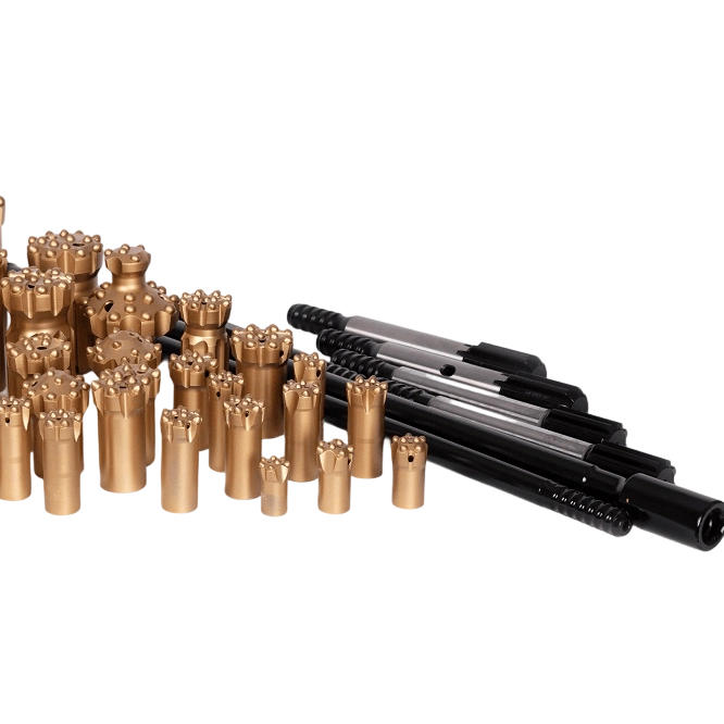 Broca DTH com conexão rosqueada