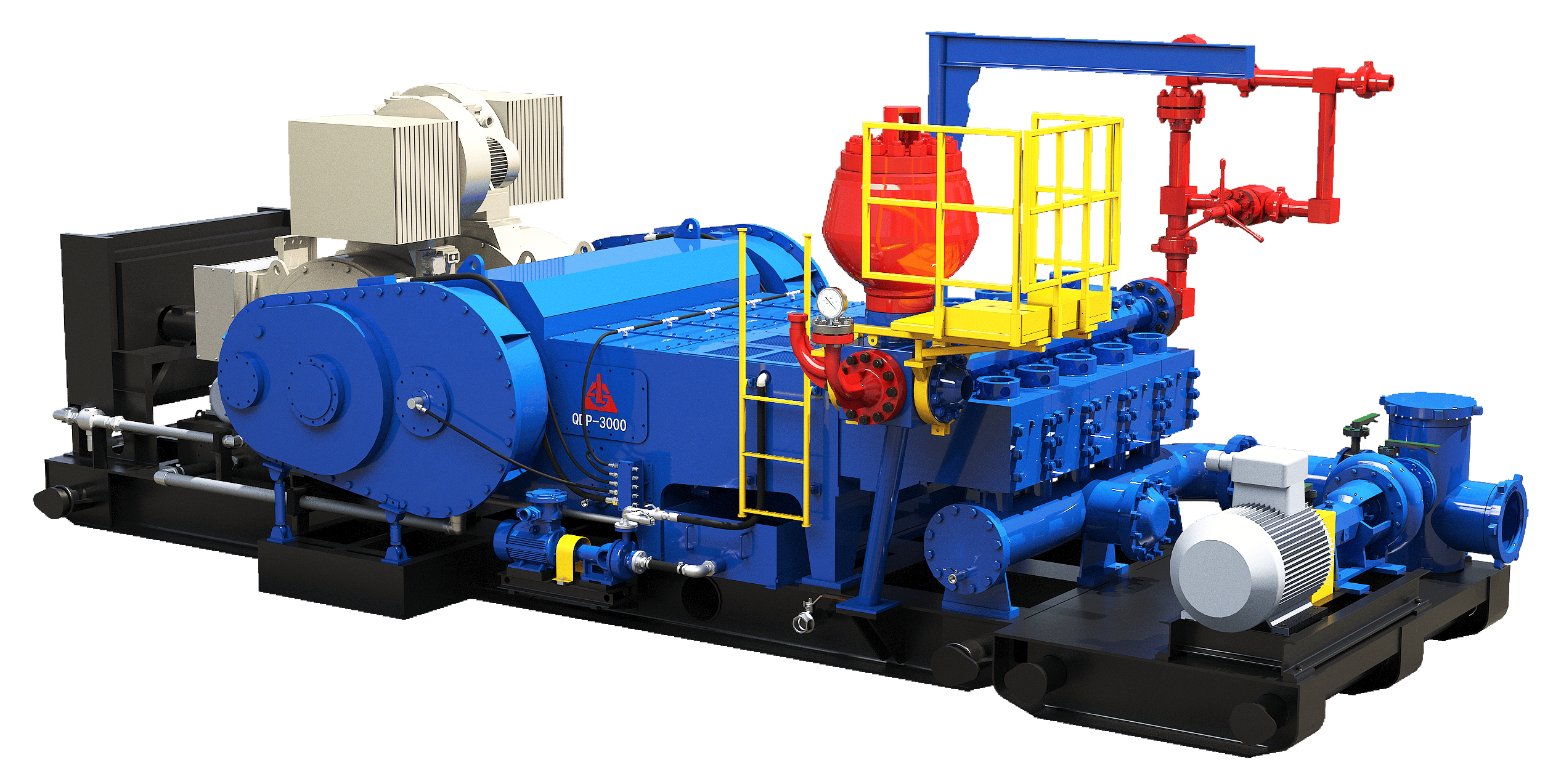 双电机驱动五缸钻井泵