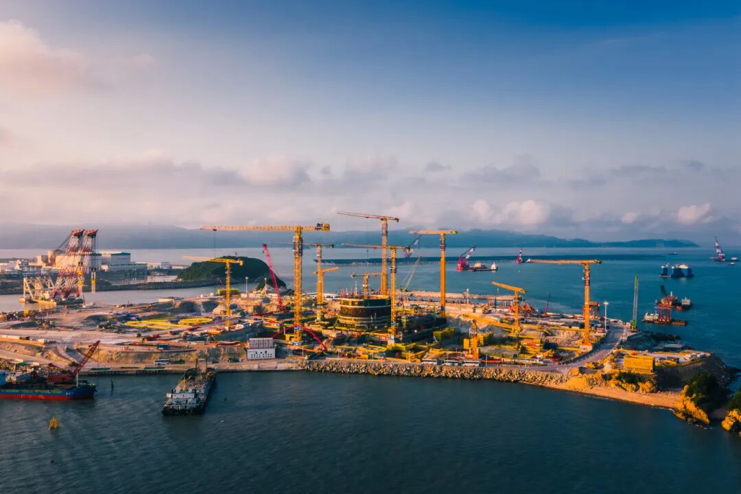 中广核福建宁德核电基地建设现场