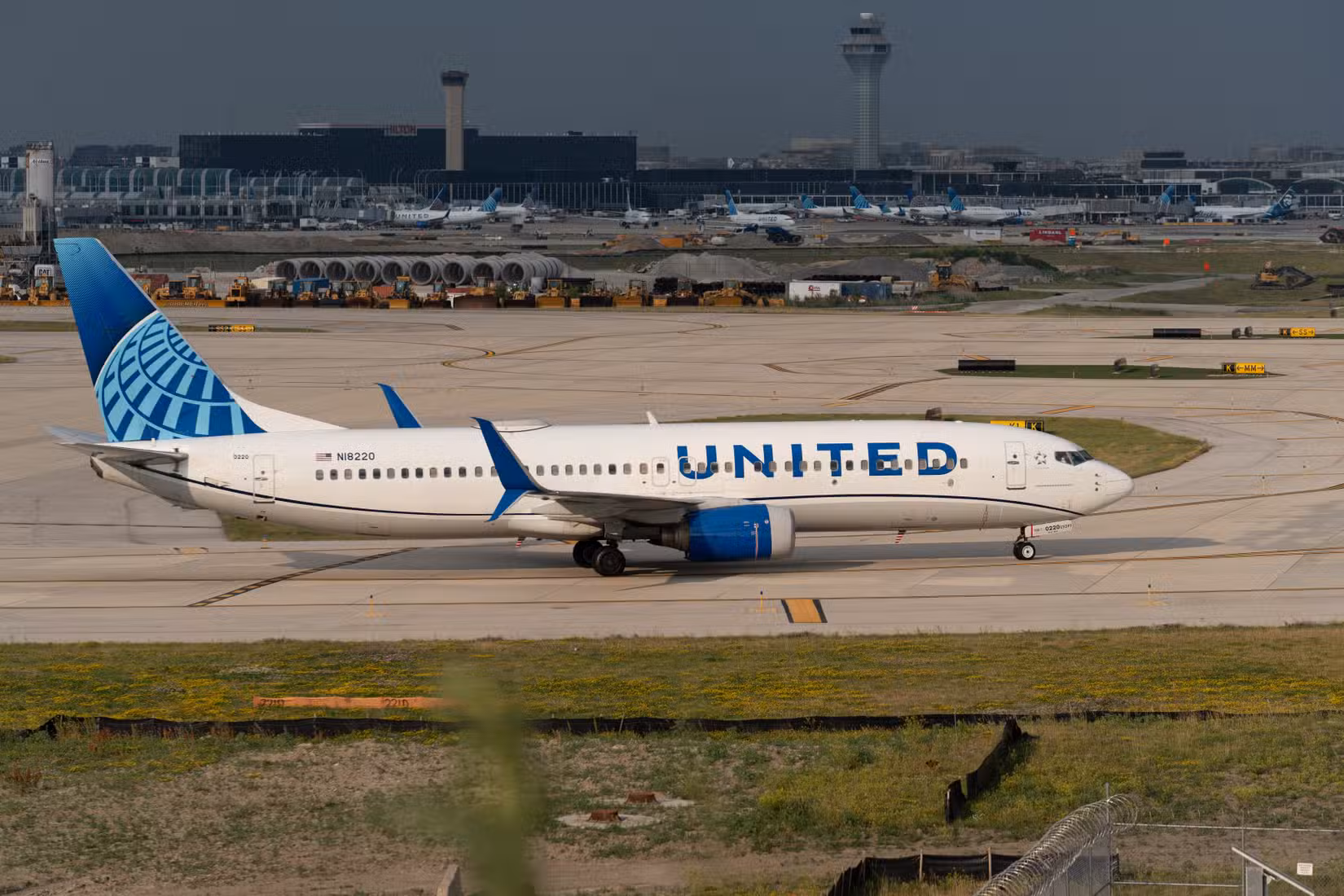 United 737 In Chicago