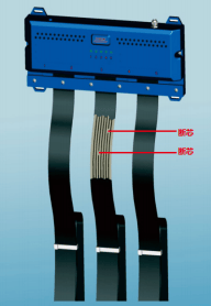 устройство для непрерывного контроля обрыва токопроводящих жил в тяговых ремнях лифта
