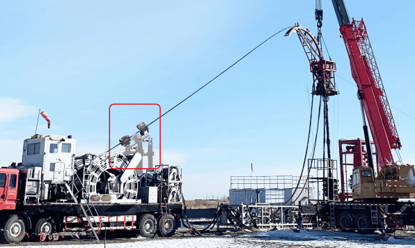 система интеллектуального непрерывного контроля стальных канатов бурового станка