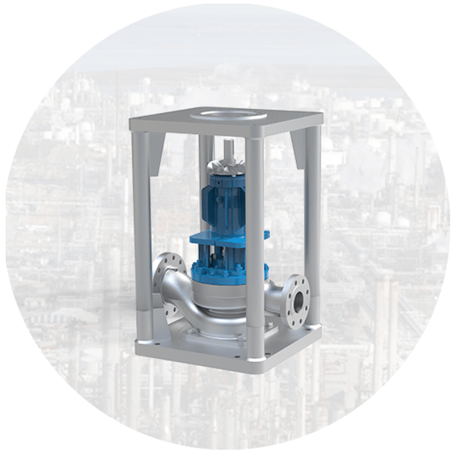 Одноступенчатый концевой всасывающий центробежный насос OH3Type-HHV (5,1 МПа)