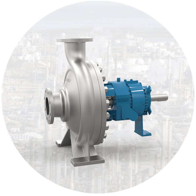 Одноступенчатый насос с торцевым всасыванием центробежного типа OH1Type-HHF