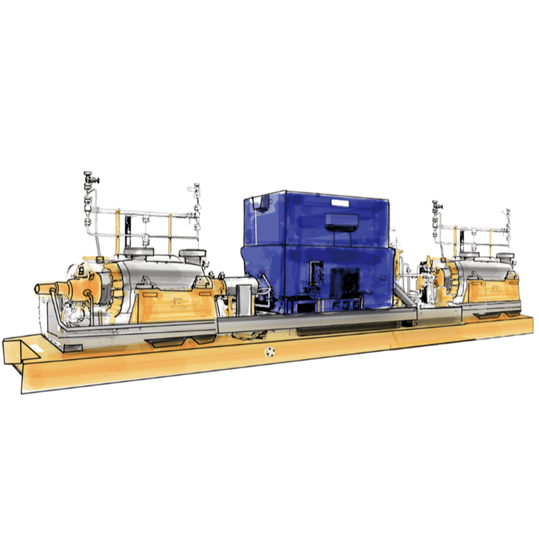 Центробежный насос с подшипниками опорного типа BB5Type-HVBS+HMBS