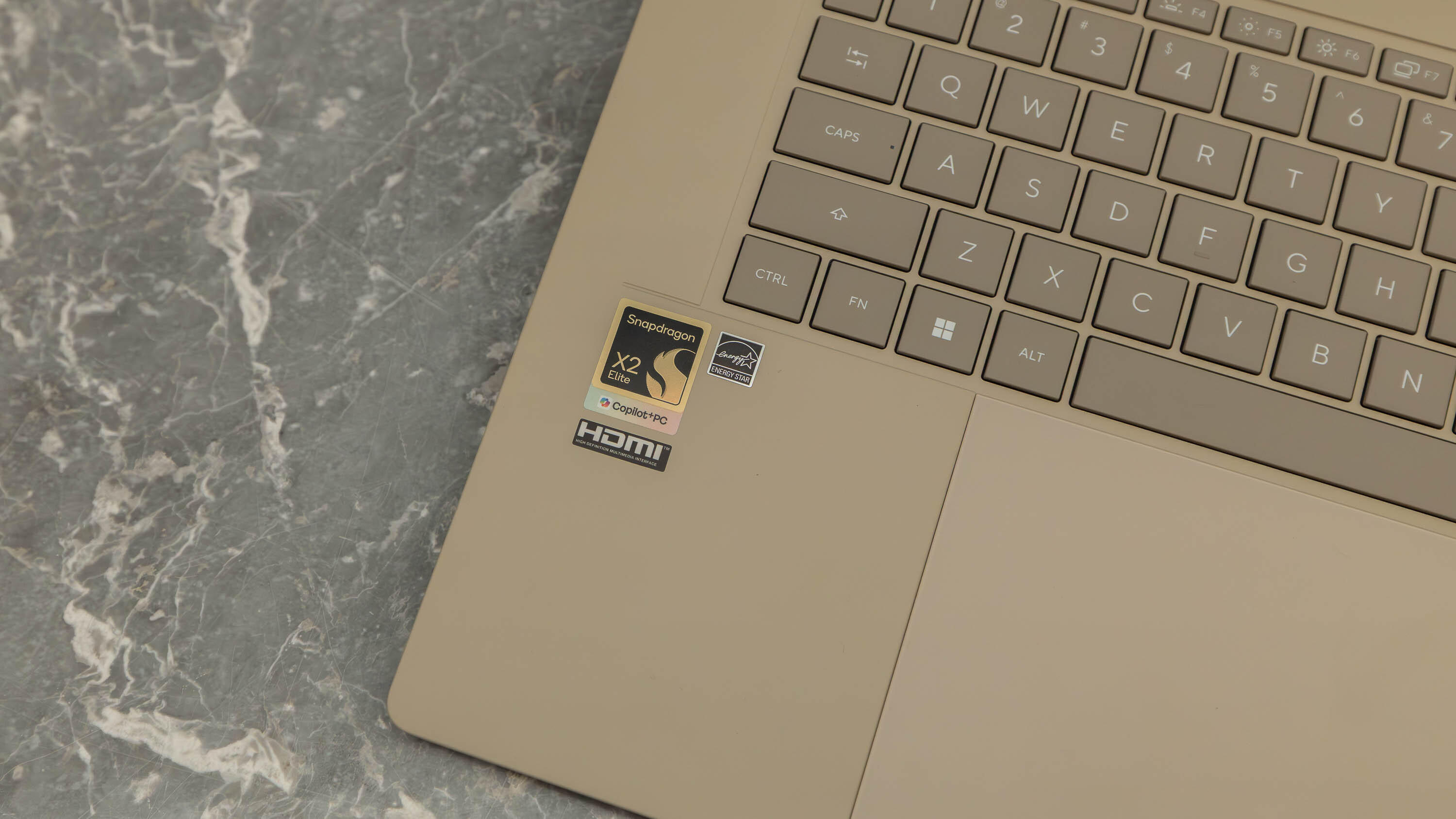 Snapdragon X2 Elite Extreme label on keyboard