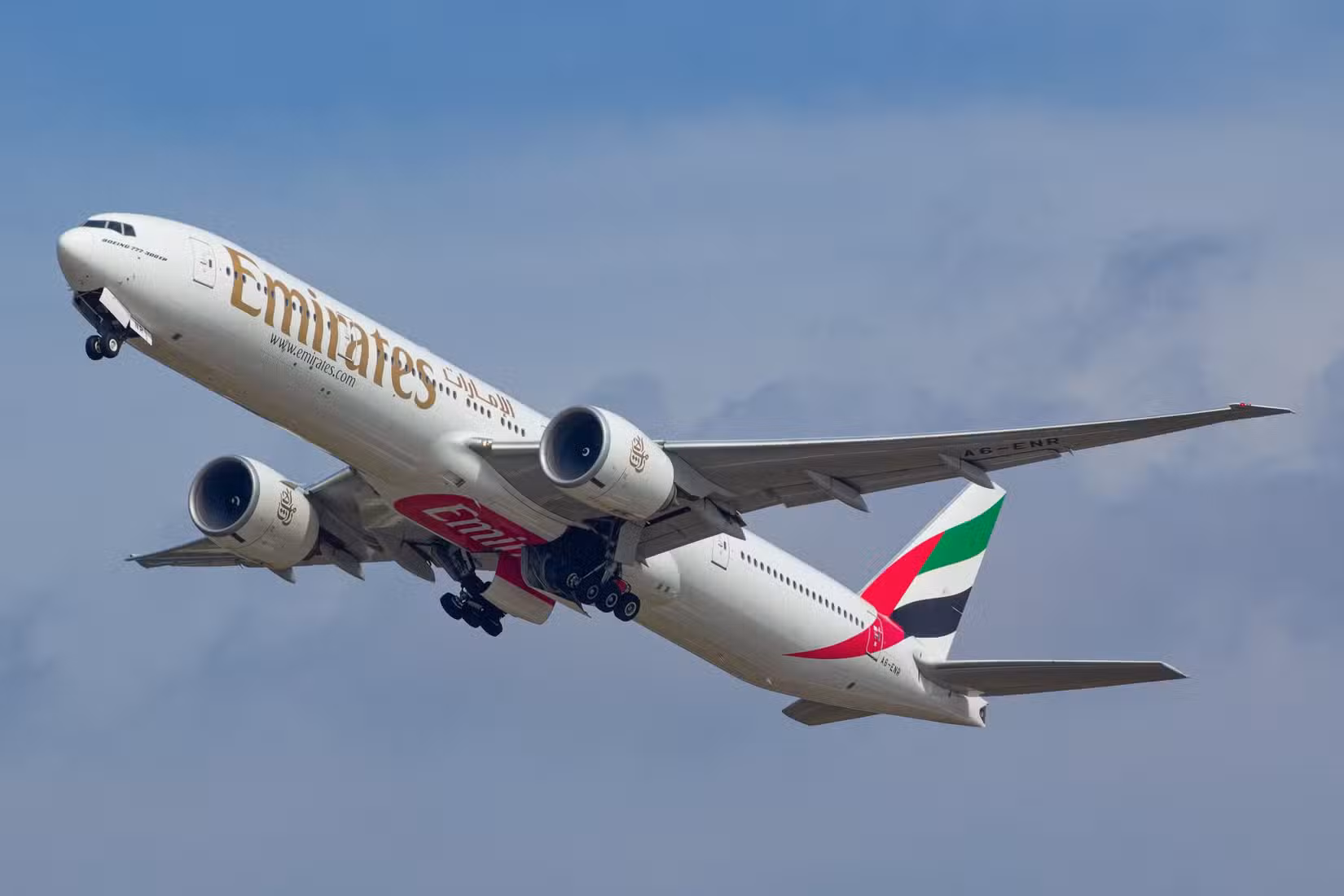 An Emirates Boeing 777-300ER