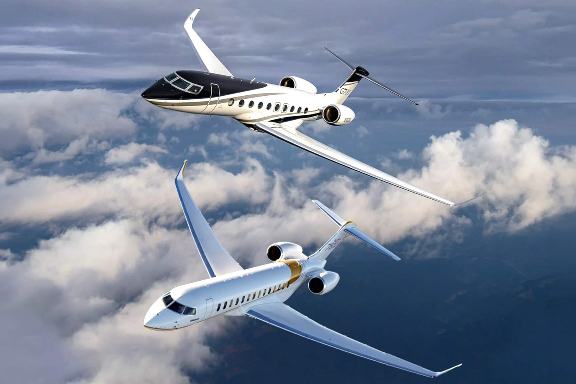 Bombardier Global 7500 and Gulfstream G700