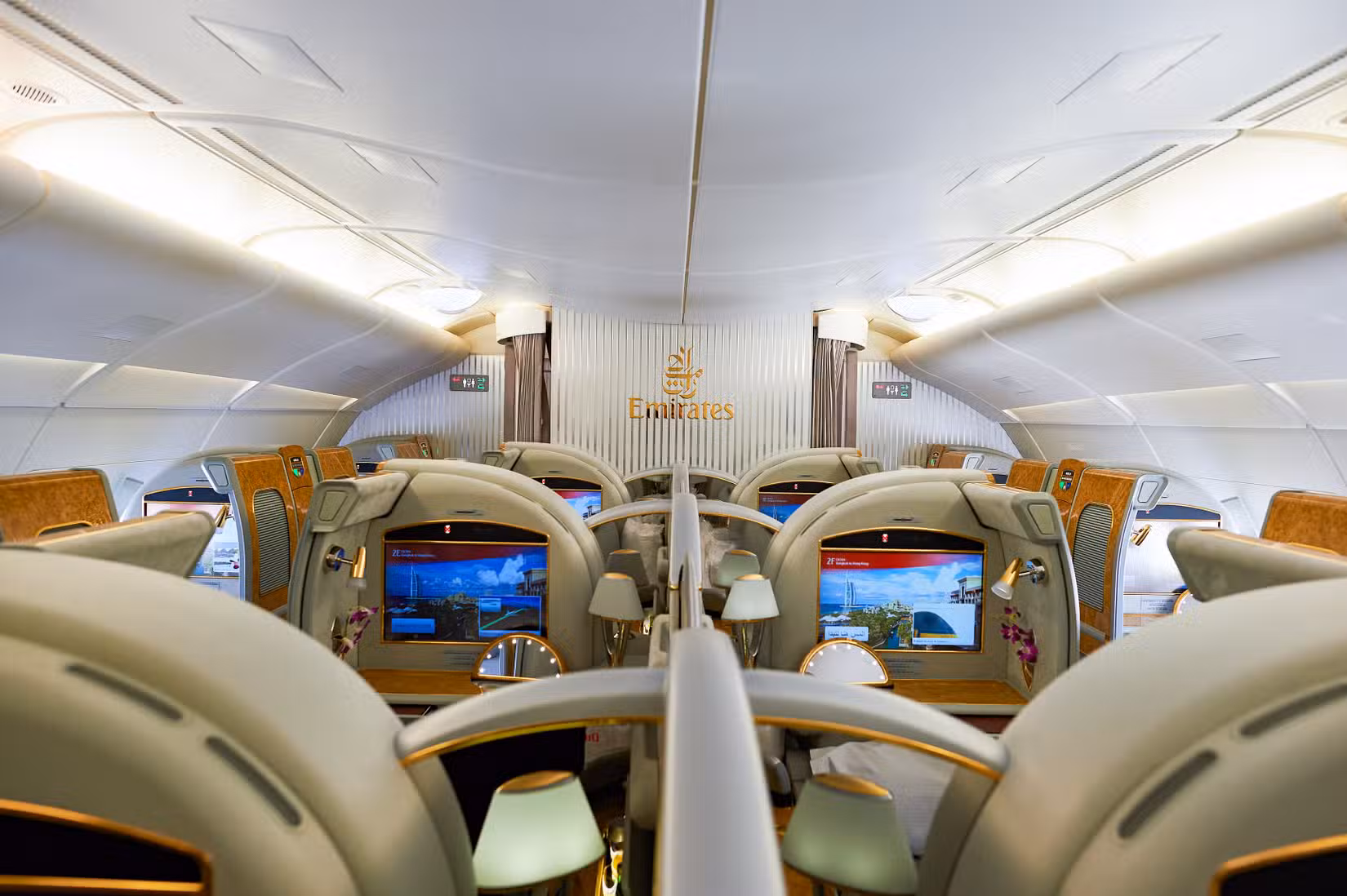 Emirates Airbus A380 First Class Cabin