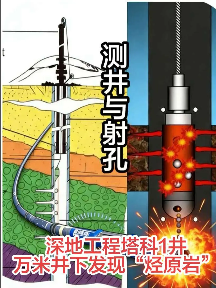 深地工程塔科1井：万米地下的烃原岩。#新疆 #万米深井 #塔科1井