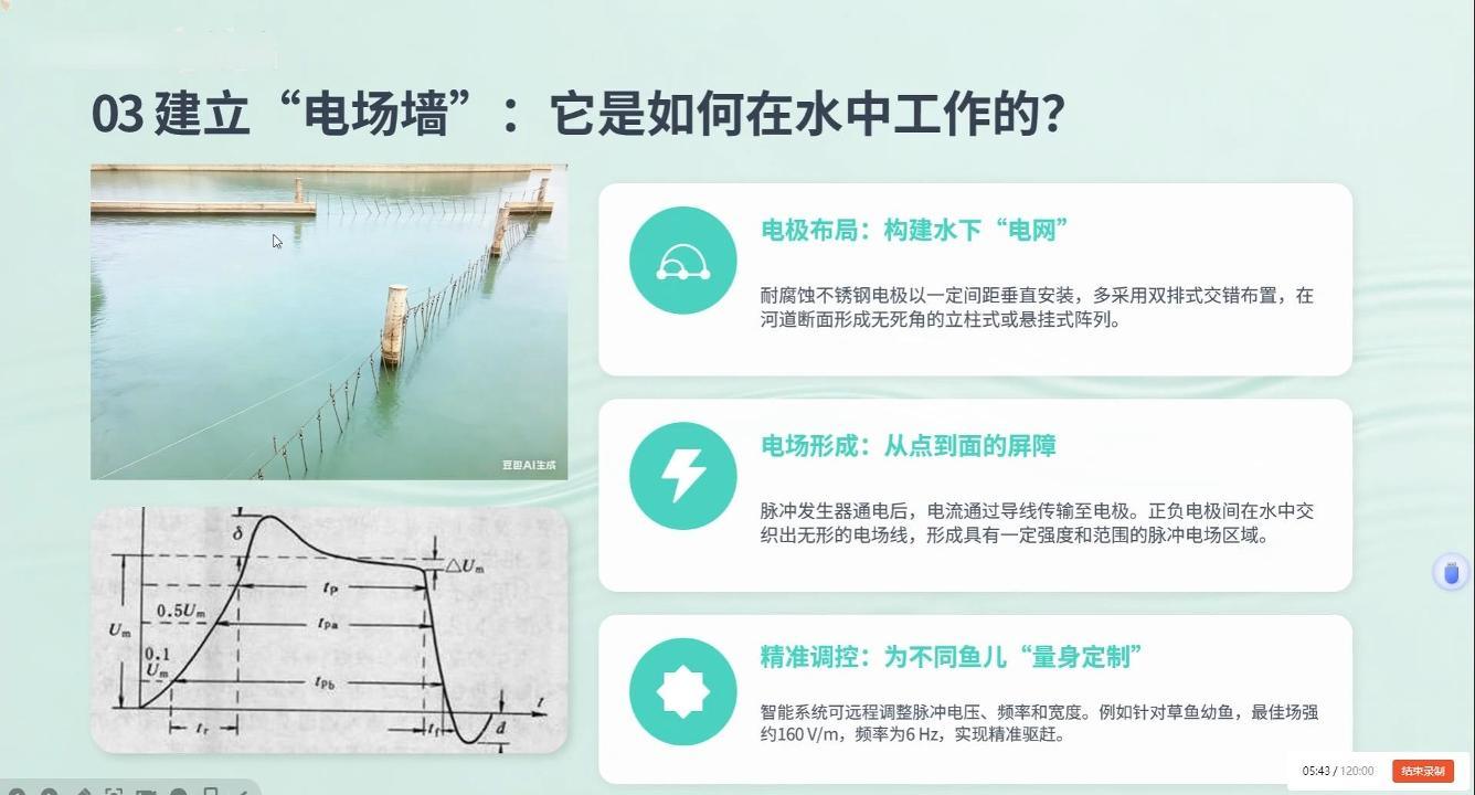 水电站冷知识：拦鱼电栅