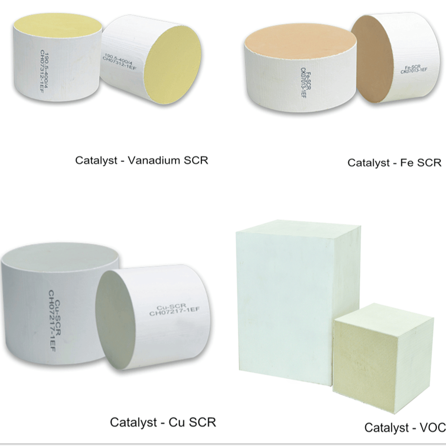 Exhaust System Engine Parts Catalytic Converter Square or Cylindrical Vanadium-SCR/Fe-SCR /Cu-SCR Cordierite DPF/Silicon Carbide Cdpf Catalyst