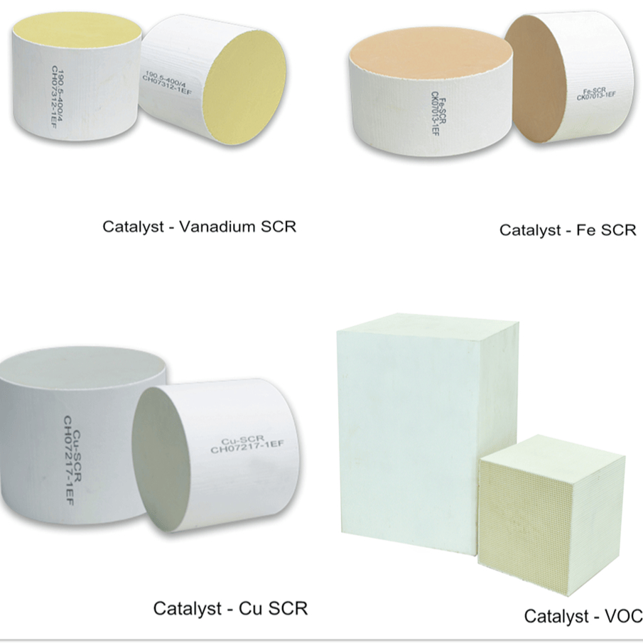 Exhaust System Engine Parts Catalytic Converter Square or Cylindrical Vanadium-SCR/Fe-SCR /Cu-SCR Cordierite DPF/Silicon Carbide Cdpf Catalyst