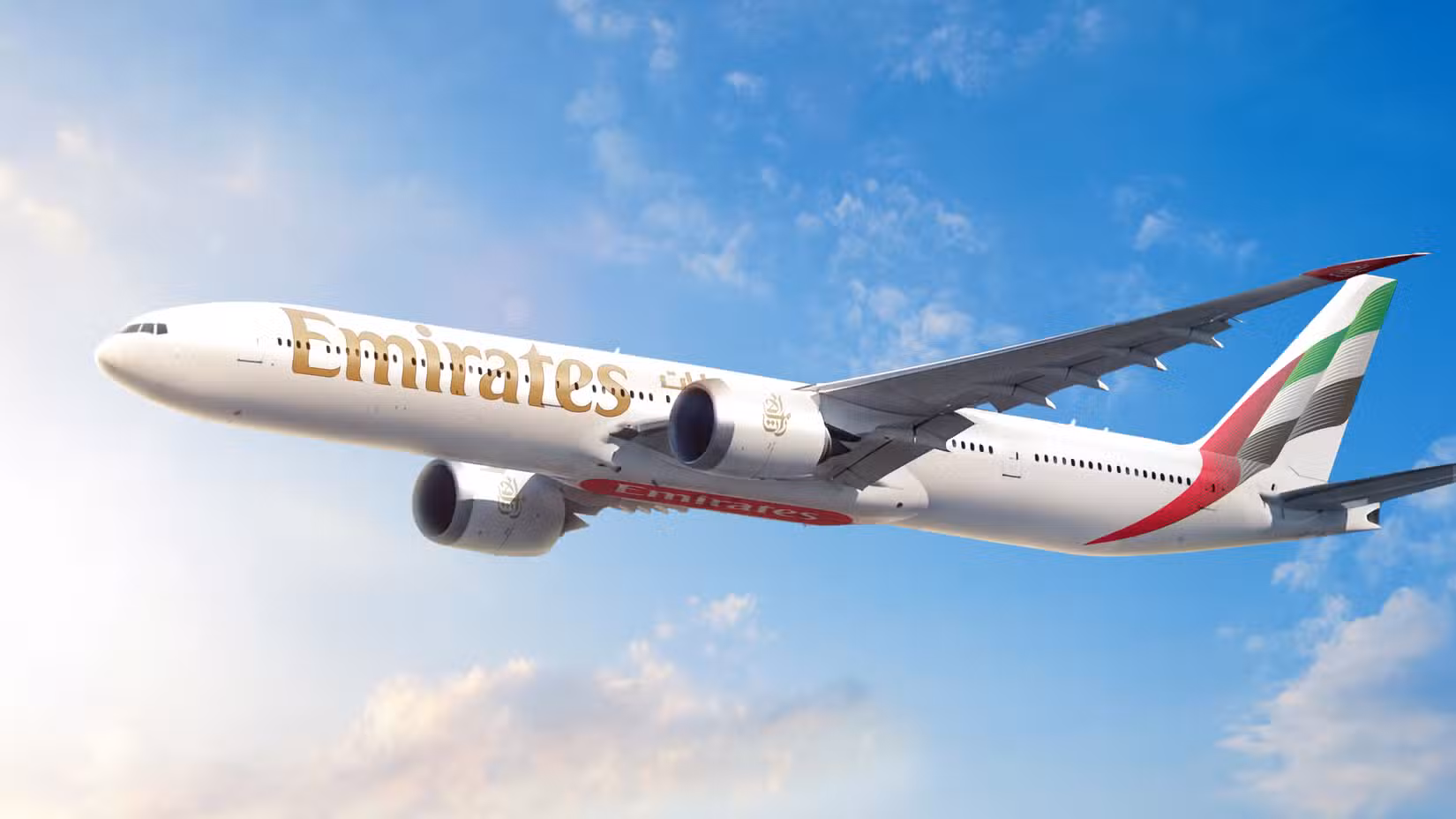 Boeing 777-9 rendering in Emirates livery