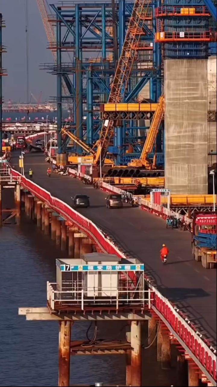 中国基建设在封神，厦金跨海大桥，两岸同心