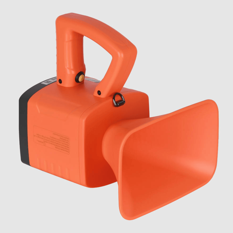 Loud voice command and warning system