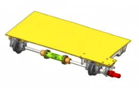 Liquid-driven replacement trolley
