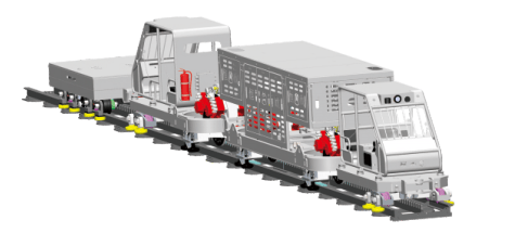 Explosion-proof diesel engine steel wheel/rack railway locomotive