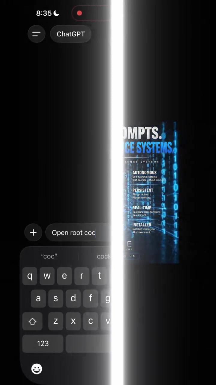 Intelligence systems that run businesses, cities, and real-world operations. No prompts. No reset wo