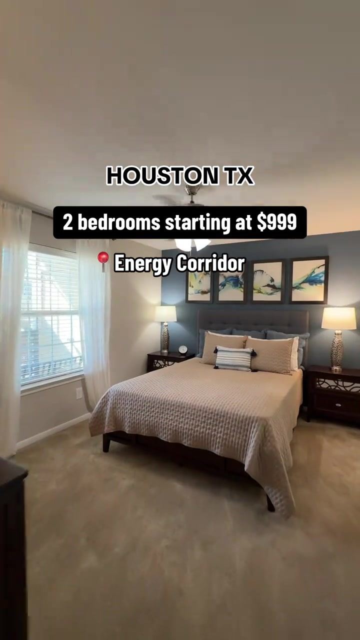 HOUSTON TX DEAL AT $999 for 2 BEDROOMS! ✨ 1x1 • $649  2x1 • $999 ?ENERGY CORRIDOR ——— COMMENT “INFO”