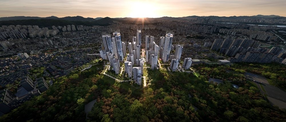 甑山4城市综合项目区域鸟瞰图