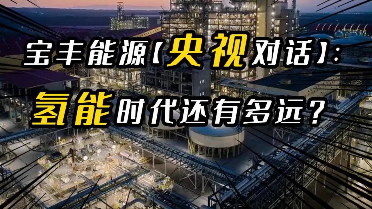 氢能专家与宝丰能源总裁刘元管央视《对话》，氢能时代还有多远？