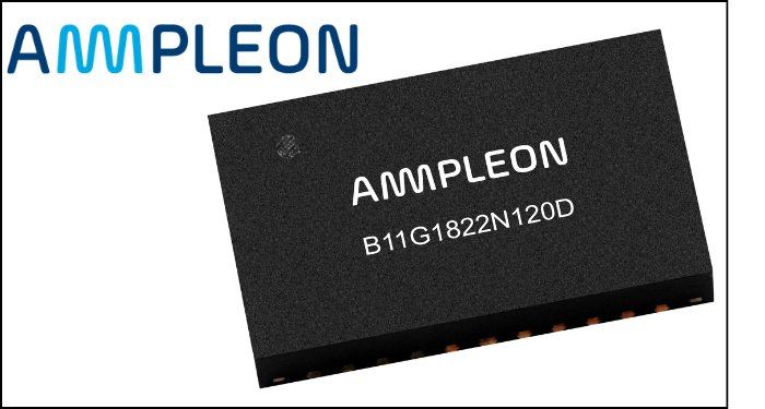 安普隆（Ampleon）推出用于1800-2200 MHz宏基站的两级LDMOS Doherty MMIC