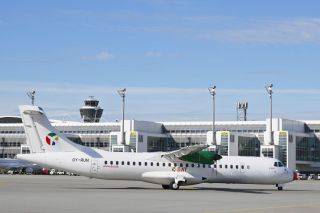 为 Skyhub PAD 运营的 DAT ATR 72-600 在慕尼黑