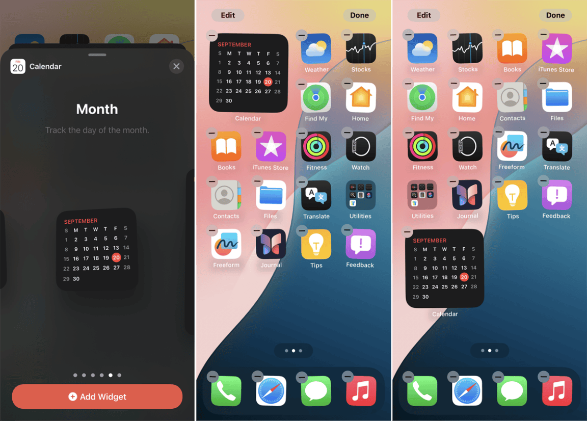 Settings Widget