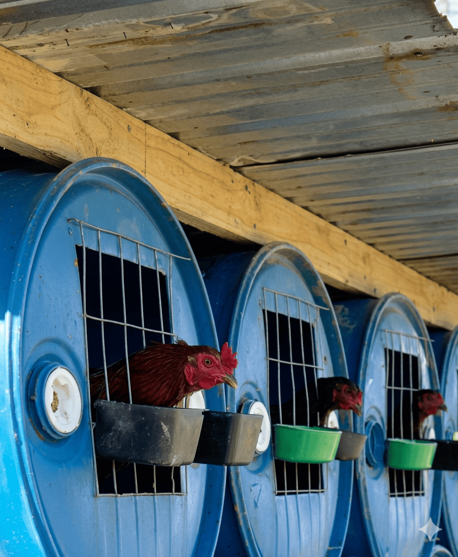 ? Des Barils Transformés en Poulailler : Génie ou Folie ?#ElevageDePoules #PoulaillerDIY #Agricultur