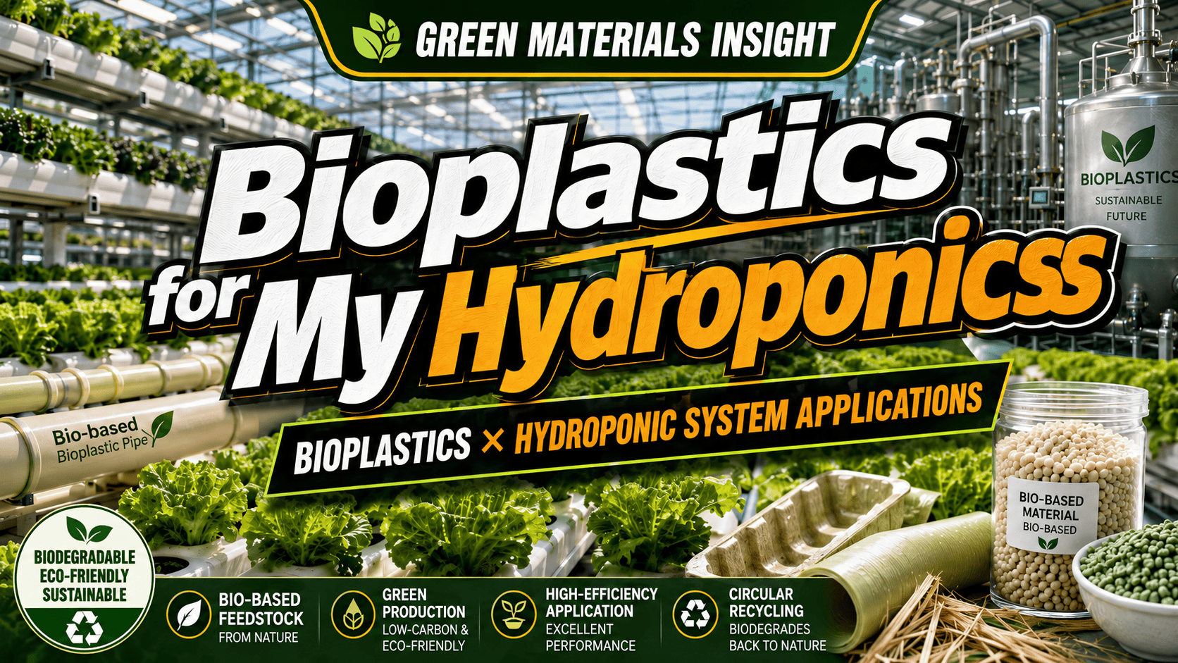 Bioplastics for My Hydroponics #EcoFriendly #bioplastics #hydroponicsystem