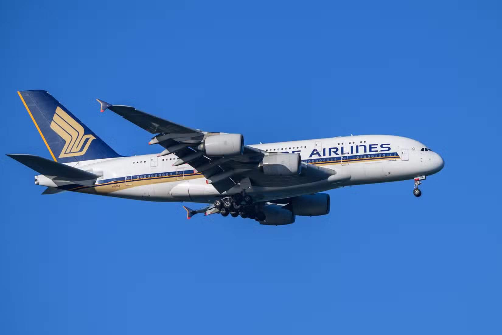 新加坡航空空客A380进近
