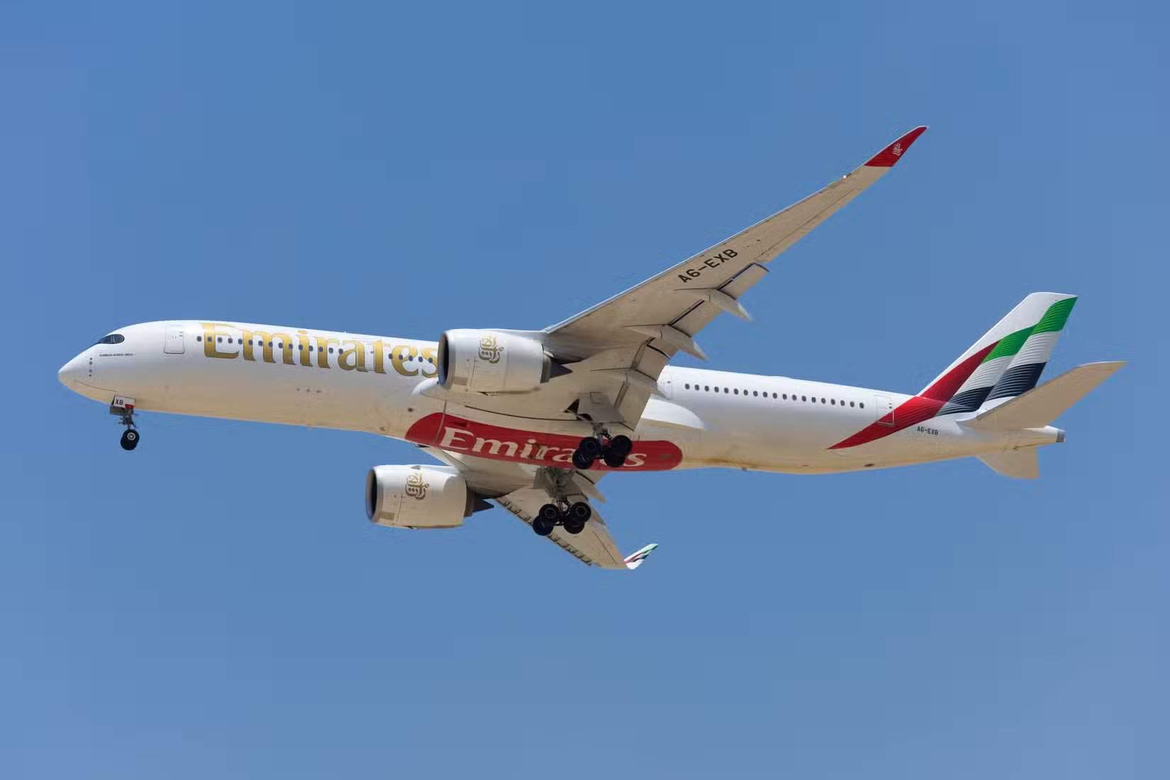 阿联酋航空空客A350-900客机
